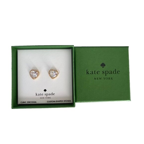 kate spade Jewelry - Kate Spade New York My Love Heart Stud Earrings